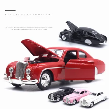

High simulation High quality classic car,1:28 scale alloy pull back model car,muaical&flashing,diecast metal model,free shpping