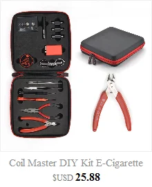 13 шт./компл. обновление катушка мастер DIY Kit все-в-одном CoilMaster V3+ электронная Сигарета RDA форсунки катушки Аксессуары для инструментов