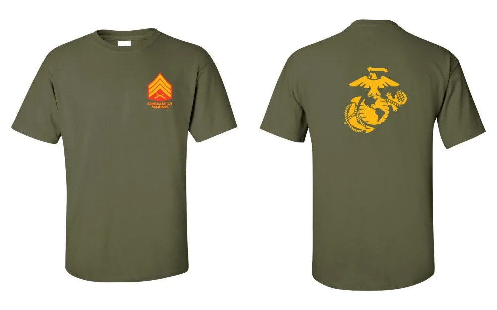 Футболка Usmc Marines Sergeant с Ega (2 цвета) футболка Homme новинка 2019 футболки рукавами Harajuku |