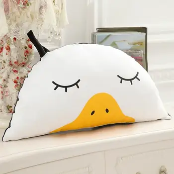 

6Style Baby Sleeping cute cartoon Printed Rabbit Duck Panda Cat Plush Cartoon Soft Stuffed plush Pillows Kawaii Bed Decoration