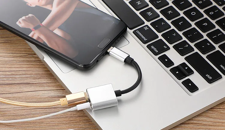 Usb type-C аудио адаптер для зарядки 2 в 1 type C папа-мама 3,5 мм разъем для наушников+ зарядный конвертер для Xiaomi 6 адаптер