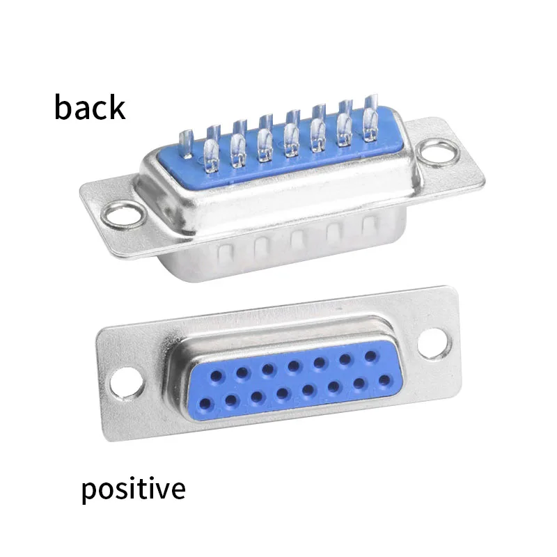 DB15 VGA порт адаптер мужской и женский 2 ряда 15 pin последовательный порт параллельного ввода-вывода пайки разъем металлический корпус разъем и разъем