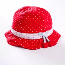 Красная Детская Шляпка из хлопка, короткий край, Пляжная Солнцезащитная шляпа для девочек, высокое качество, солнцезащитные кепки для девочек, детская шапка