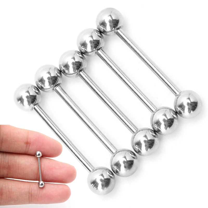 

5Pcs 316L Surgical Gauge Steel Body Nipple Ring Nipple Ring