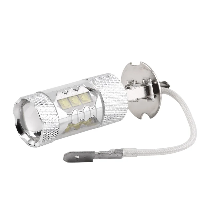 

1pc 12v  H3 50W Super Bright LED White Fog Tail Turn DRL Head Car Light Lamp Bulb hot selling#