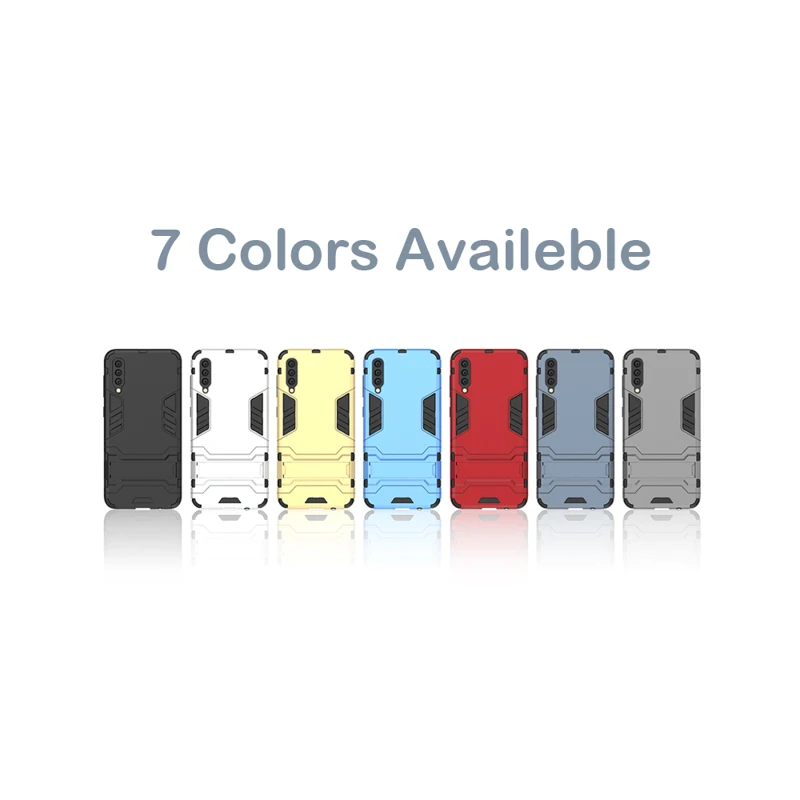 sFor Samsung A50 Case Shockproof Armor Rubber Silicone Hard PC Phone Case For Samsung Galaxy A50 2019 A 50 A505F SM-A505F Shell