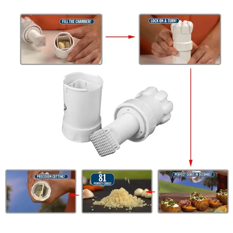 

hot sale Garlic Ginger Crusher Vegetable Grinding Press Cutter Kitchen Cooking Tool Convenient and quick chopping tool