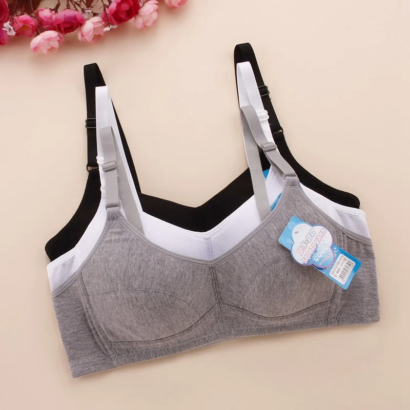 New Young Girls Training Bra Wireless Thin Cup Bra Fashion Comfortable Teenage Underwear