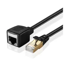 LBSC Ethernet Extension Cable,  CAT7 RJ45 Male to Female Shielded LAN Network Patch Cord with Gold Plated Plug