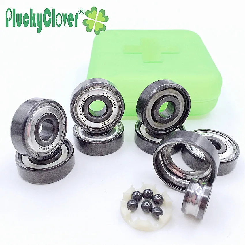 Skating Bearing 8pcs 627 Ceramic Ball Quad Skating bearing 7mm bore size for Artistic Skates Derby roller quad Rollerski Double Roller Figure skate