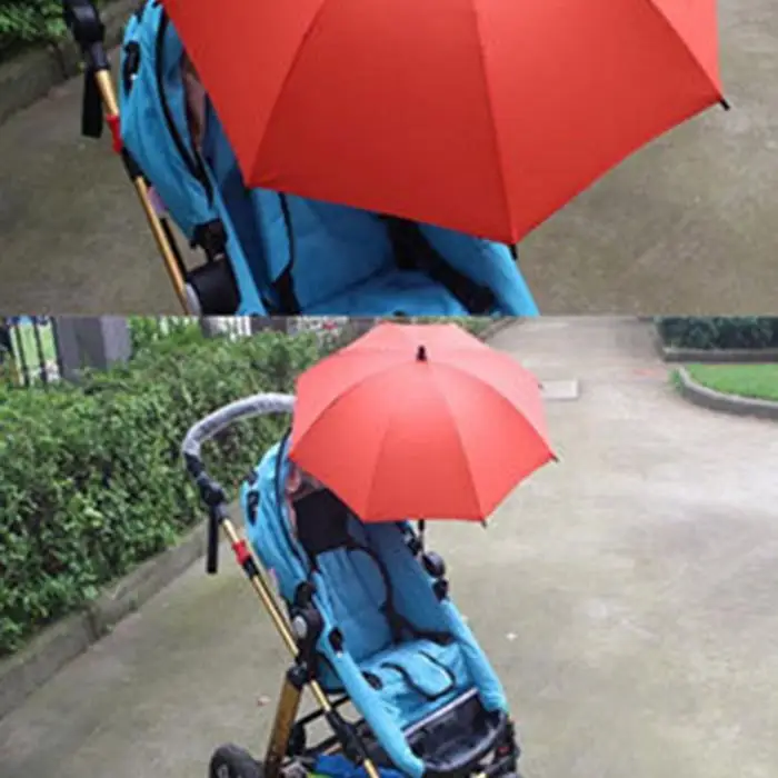 Детская коляска Регулируемый зажим УФ Сопротивление Открытый Guarda Chuva зонтик для алюминия подходит для всех типов тележки. Коляска Z549