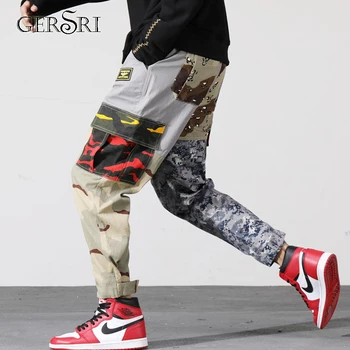 

Gersri New designer Casual Men Pants Long Spring Summer Cotton Brand High Quality Youth Male trouser fashion hip hop streetwear