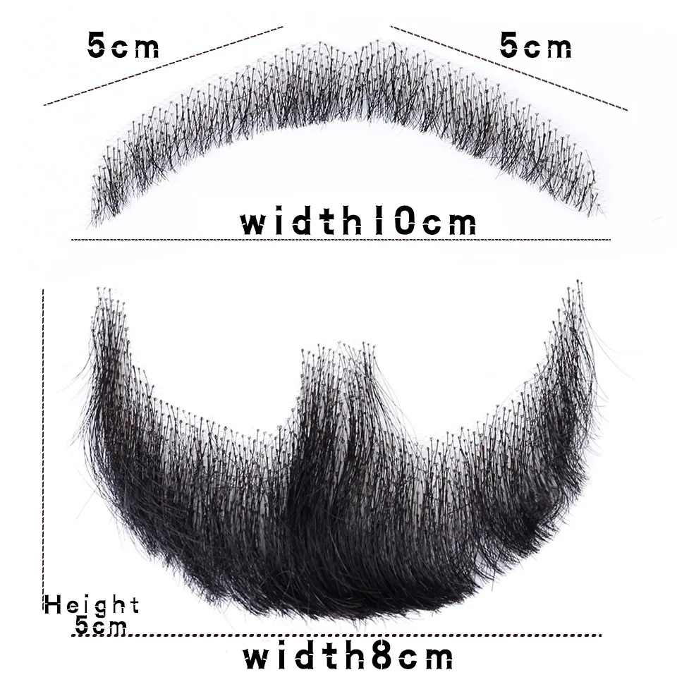 AOSIWIG 5 стиль переплетения искусственная Борода Человек усы макияж для кино телевидение макияж синтетические поддельные волосы