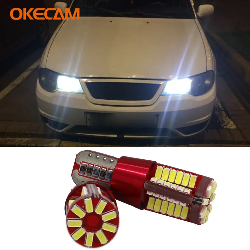 2x Canbus T10 W5W светодиодный Габаритные фонари для автомобиля Daewoo Nexia Matiz Lanos Lacetti Nubira