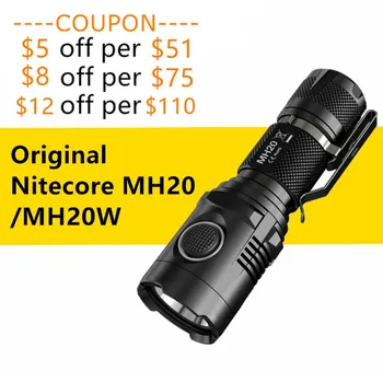 

CP Original Nitecore USB Charging MH20/ MH20W Portable Flashlight XM-L2 1000 Lumens Smallest Lightest 1*18650 Camping Hand Light