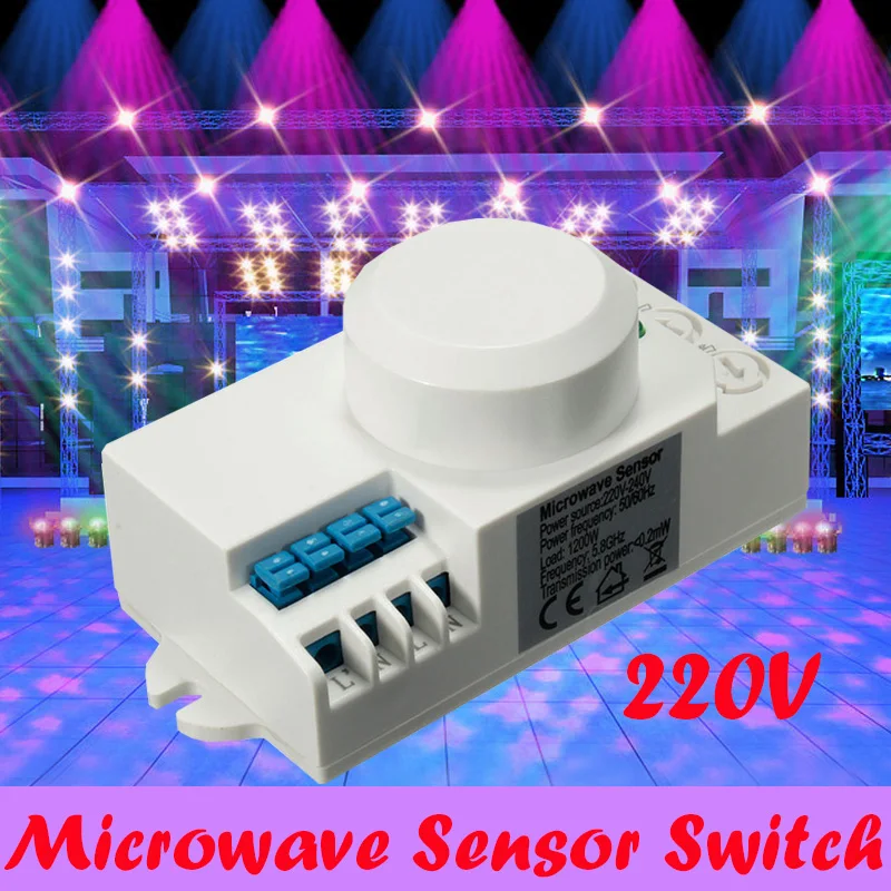

FREEshipping 5.8GHz HF Systerm LED Microwave 360 Degree Radar Sensor Light Switch Ceiling light Occupancy Body Motion Detector