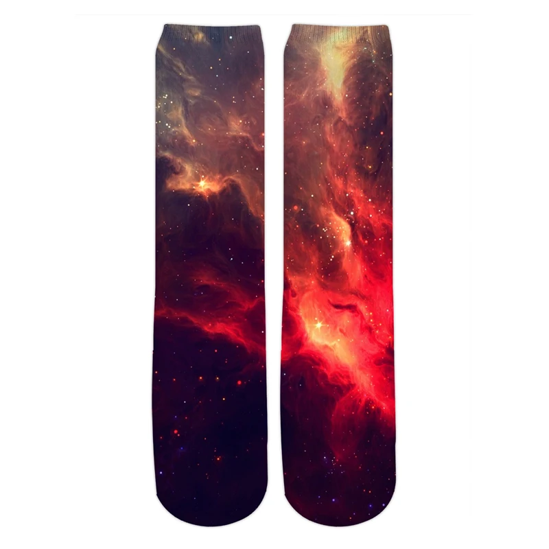 PLstar Cosmos новые модные мужские 3d носки Галактика Космос красочные Туманность печатных мужчин/женщин повседневные Прямые Носки