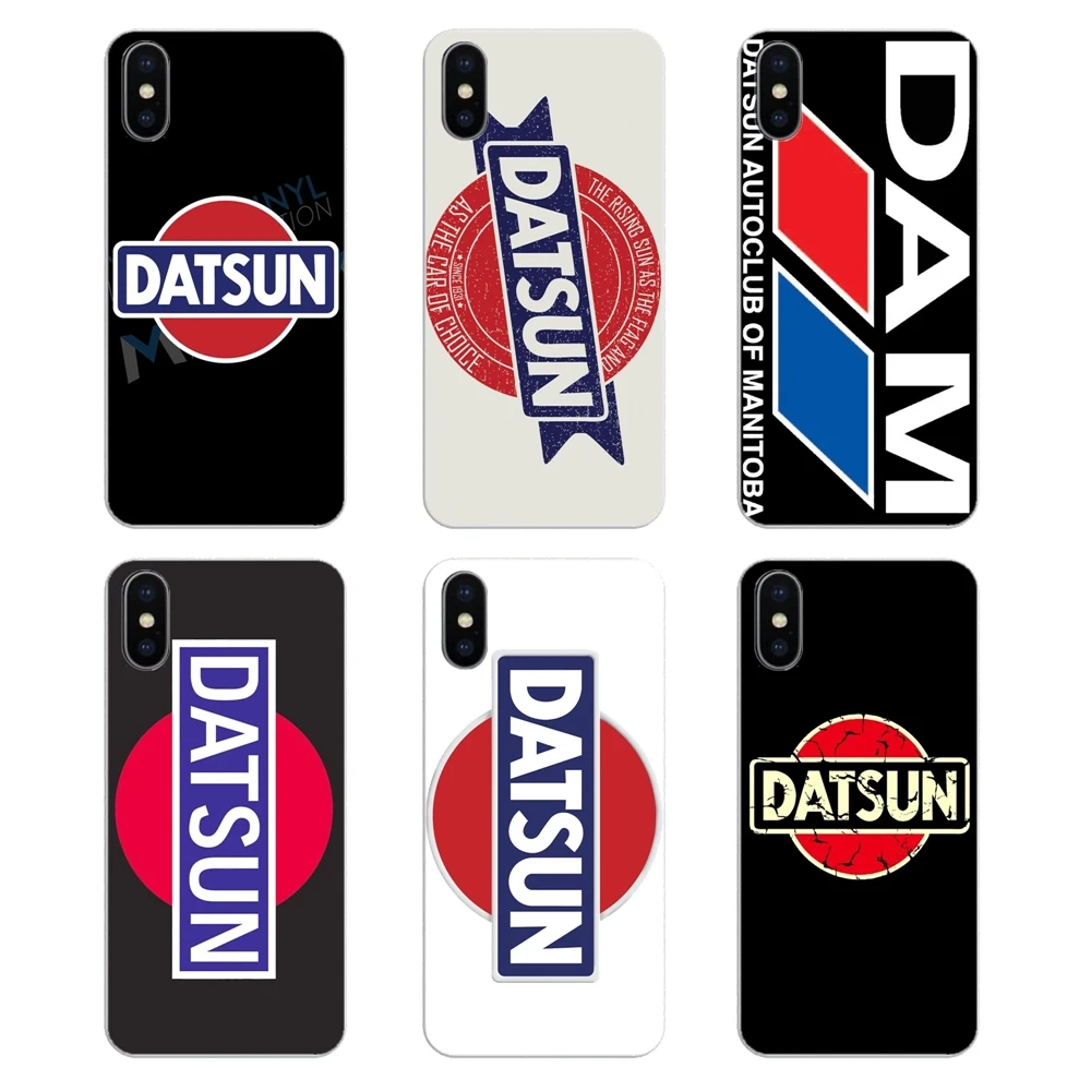 For iPod Touch iPhone 4 4S 5 5S 5C SE 6 6S 7 8 X XR XS Plus MAX Datsun Logo Vector NISSAN Art Transparent Soft Shell Covers |