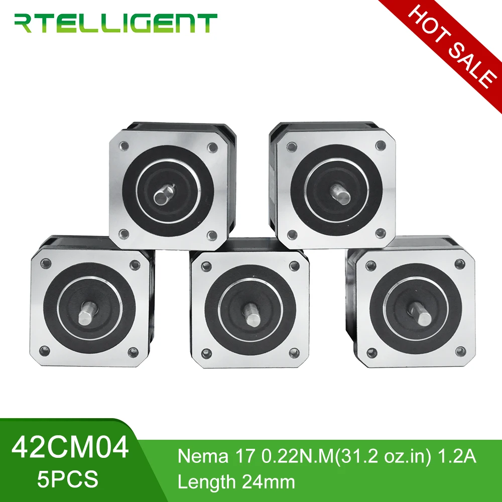 5 шт. 4 ведущих шагового двигателя Nema 17 0 22/1 2 нм/а 42CM04 (42bygh) а для 3D принтера CNC