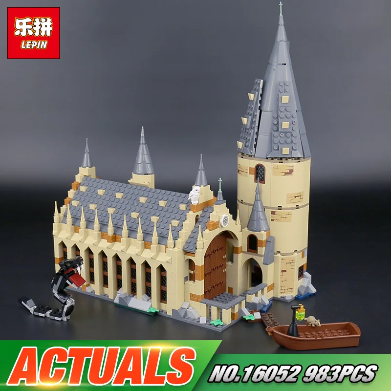 Lepin 16052 Harry Movie Potter The 75954 Hogwarts Great Wall Set
