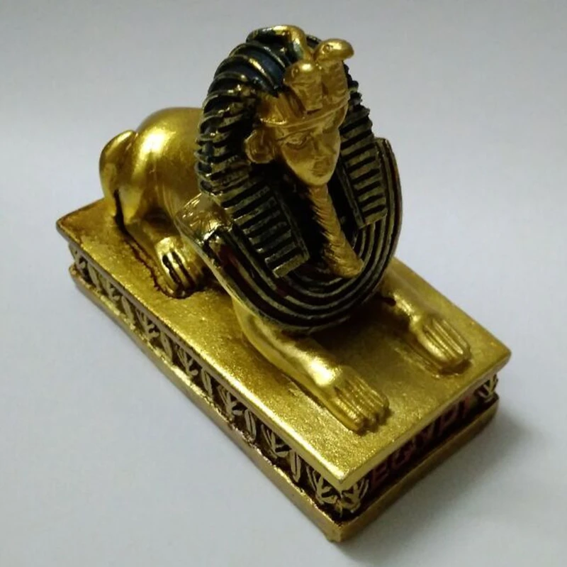 Высокое качество ручной работы Египетский Сфинкс креативные изделия из смолы Туризм Сувенир Коллекция подарков украшение дома