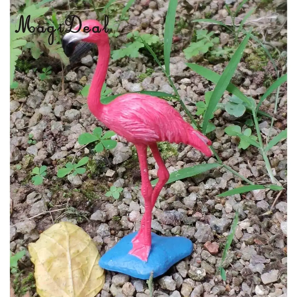 

MagiDeal Garden Lawn Patio Large Standing Flamingo Bird Figurines Ornament Model Wedding Parties Decoration
