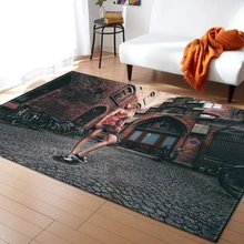 Мягкий современный модный декоративный ковер нескользящий устойчивый к морщине машинный моющийся домашний гостиничный ковролин сплошной прямоугольной формы