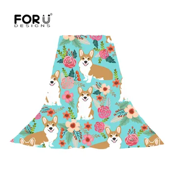 

FORUDESIGNS Scarves for Women Corgi Harajuku Chic Style Print Pattern Bandana Woman Neck Scarf Chiffon Hijab Casual Beach Capes
