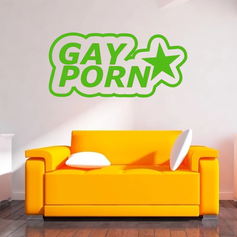 Furniture Porn Funny - Gay Porn Star Prank Joke Funny Stickers Decals Home Decor Vinyl Art Mural -  Wall Stickers - AliExpress