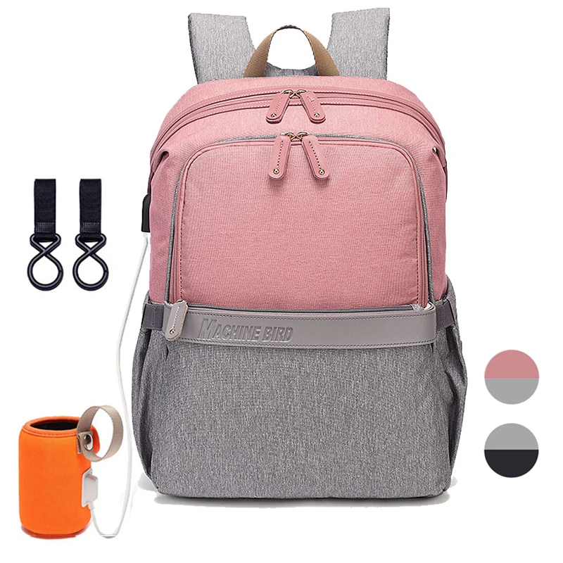 Модная сумка для подгузников для мамы из искусственной кожи, рюкзак для подгузников, водонепроницаемый рюкзак для детских колясок, рюкзак для путешествий