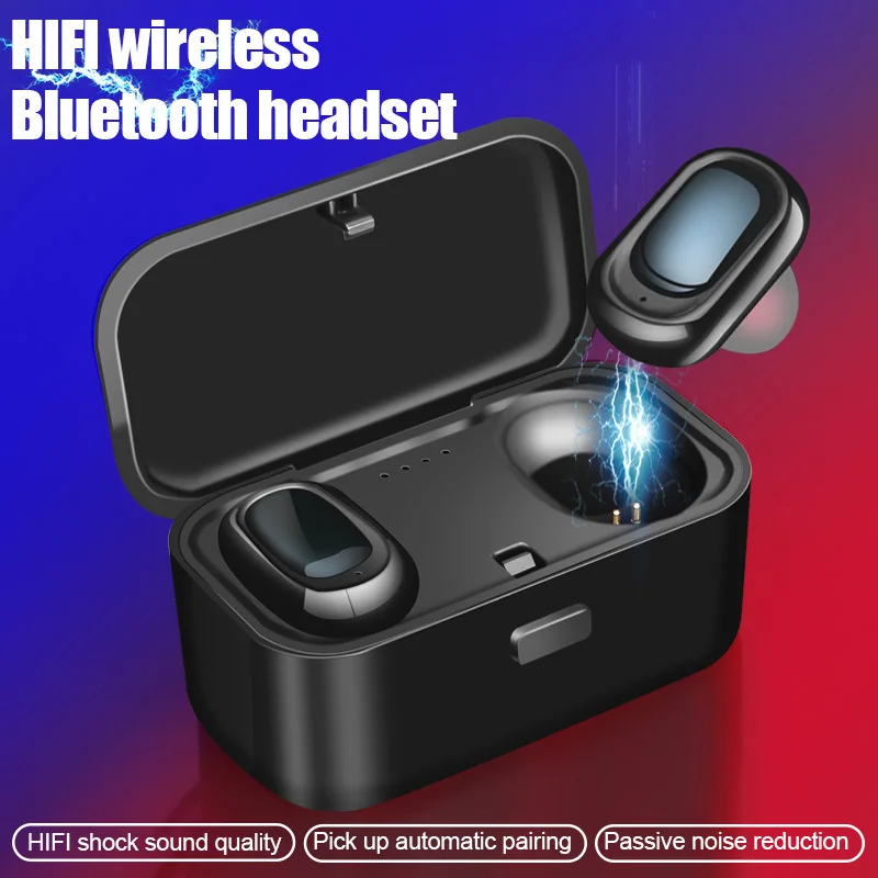 

Bluetooth Wireless Earphone For iPhone Huawei Xiaomi Headphone Mini Sport Headset With Mic For Smart Phone + Charging Box