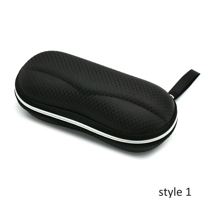 1Pc Black Eyewear Cases Sunglasses Case For Women Glasses Box With Lanyard Zipper Eyeglass Cases For Men Glasses Cloth Bag