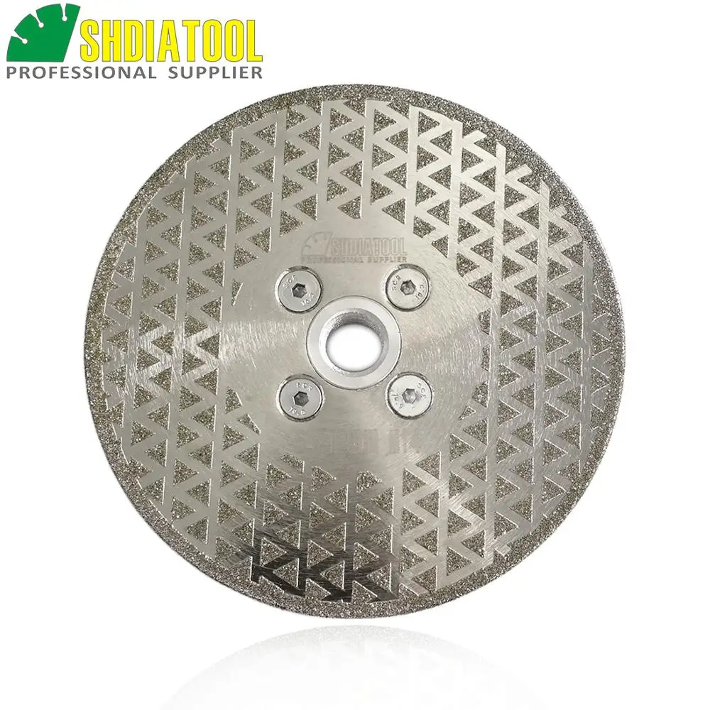 1pc 125mm electroplated diamond cutting and grinding disc  for granite & marble with double grinding sides