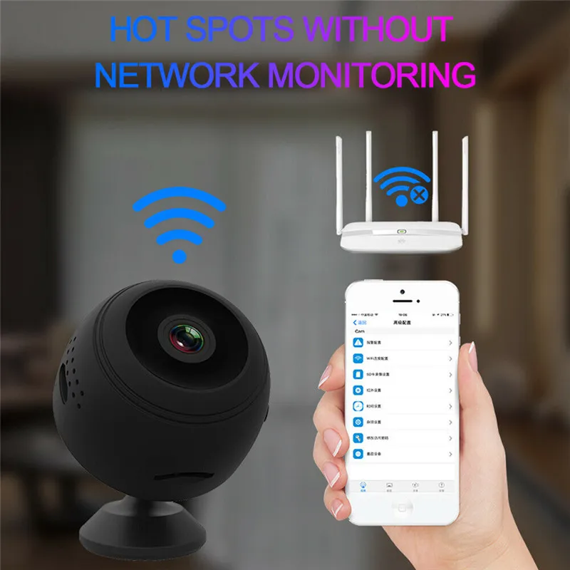 

Wireless Mini WIFI IP Camera 1080P Night Vision Motion Home Security Protection Driving Recorder