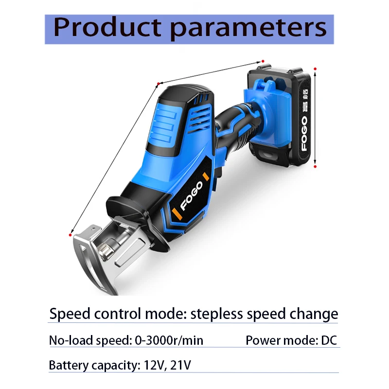 Ceny 21V 12V litowe piły szablaste piła szablasta przenośne, bezprzewodowe narzędzia elektryczne piła jig ze światłem LED i ostrzem piły