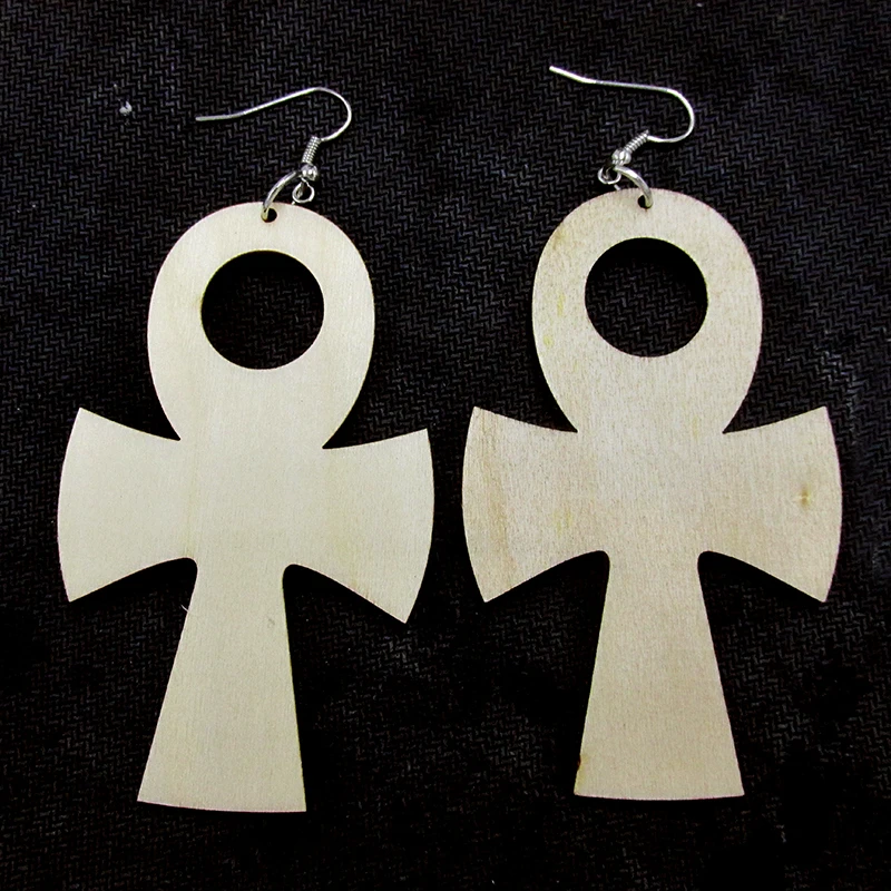 Необработанные деревянные серьги|wood ankh earrings|earrings earringearrings wood |
