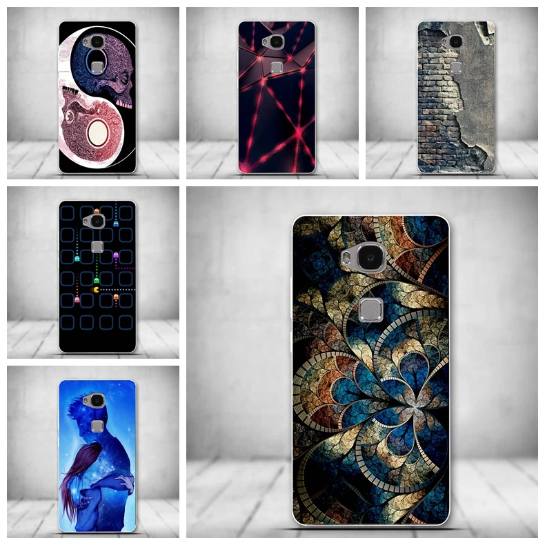 Новый чехол для Huawei Honor 5X силиконовый мягкий из ТПУ защитный мобильного телефона |