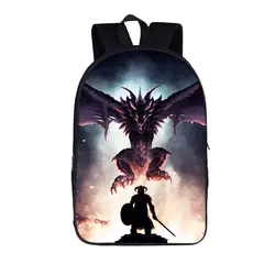 Модный рюкзак Keep Calm And Fus Ro Dah Skyrim для подростков мальчиков Dragonborn детские школьные сумки женские мужские повседневные Daypack