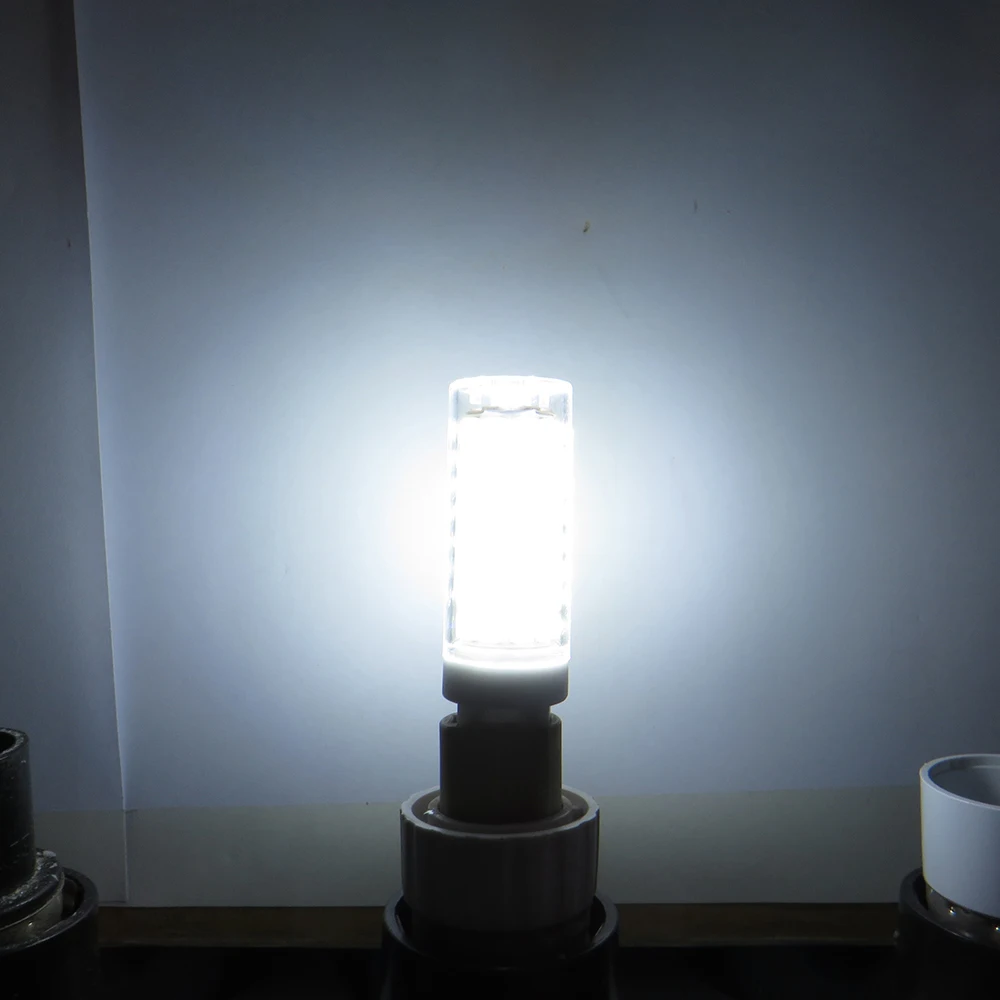 С регулируемой яркостью E11 E12 E14 BA15D 136 светодиодный Светодиодная лампа-кукуруза 2835SMD 110V 220V 15 Вт светодиодный керамическая лампа замена для 100W галогенные лампы оптом