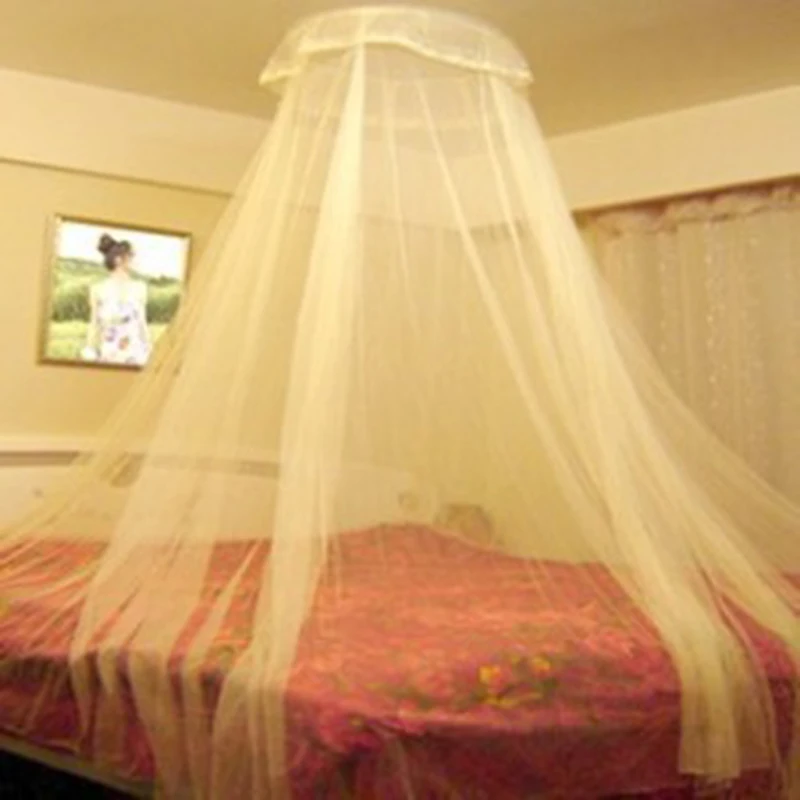 Elegant Hung Dome Mosquito Nets For Summer Polyester Mesh Fabric Home