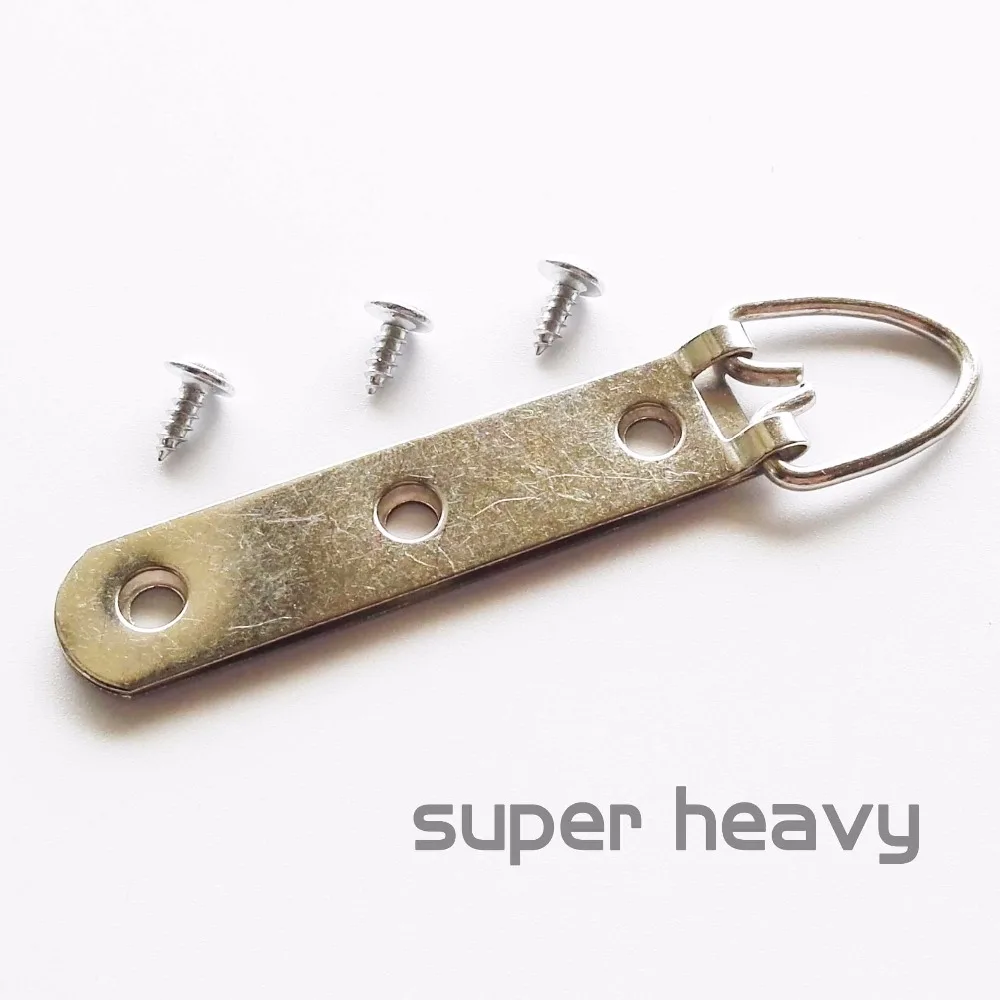 50pcs Super Heavy Duty Silvery Dring Picture Oil Painting Frame Hooks Hanger 23mm X 93mm