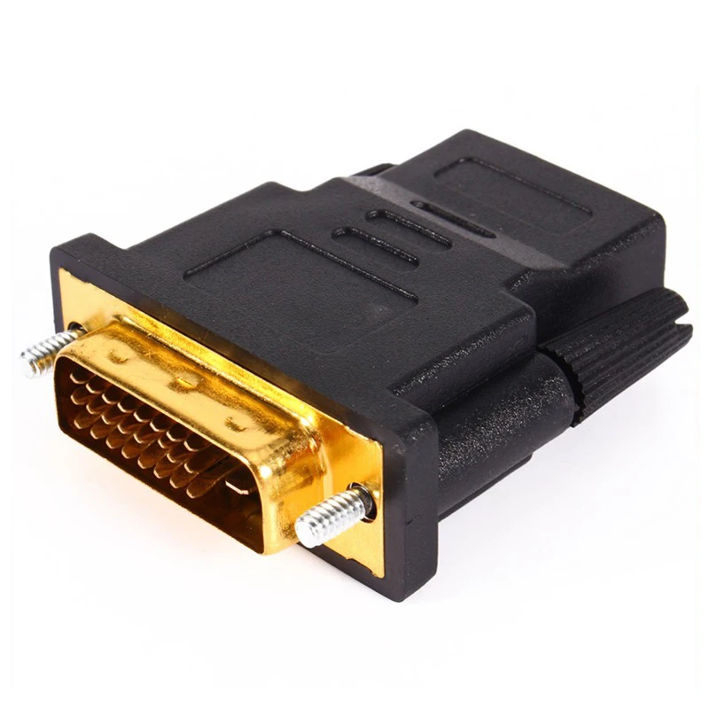 DVI к HDMI Кабель-адаптер 24 k позолоченный разъем 1080 P видео конвертер кабель для ПК HDTV проектор HDMI к DVI 24 + 1 Pin