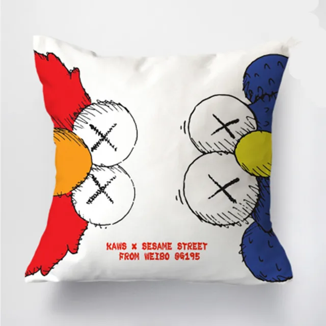 KAWS Sesame Street OriginalFake Street Art Toy Graffiti Pillow