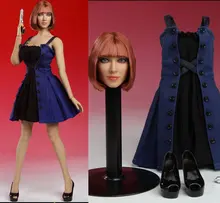 1/6 scale figure doll Sexy dress with head for 12″ Action figure doll accessories Female doll clothes not include doll body