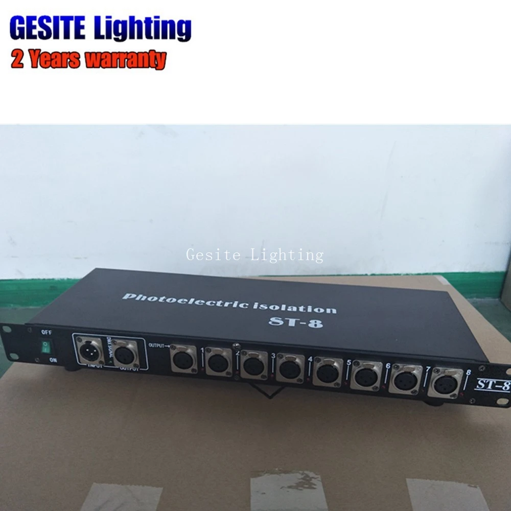 Console de Dmx Amplificador de Sinal Vias para o para o Estágio Divisor de 8 Controlador Dmx512 Estágio 2 Controlador DMX512 console de DMX Amplificador de