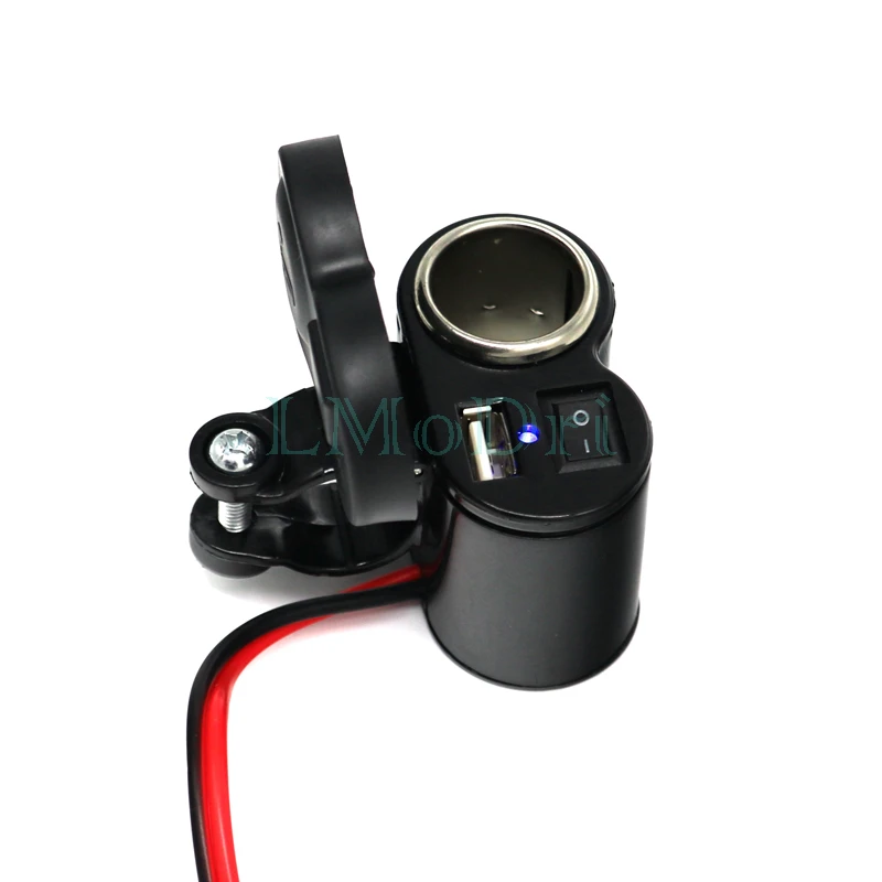 Водонепроницаемый USB адаптер LMoDri на руль мотоцикла 12/24 в|lighter adapter|motorcycle adapterusb port