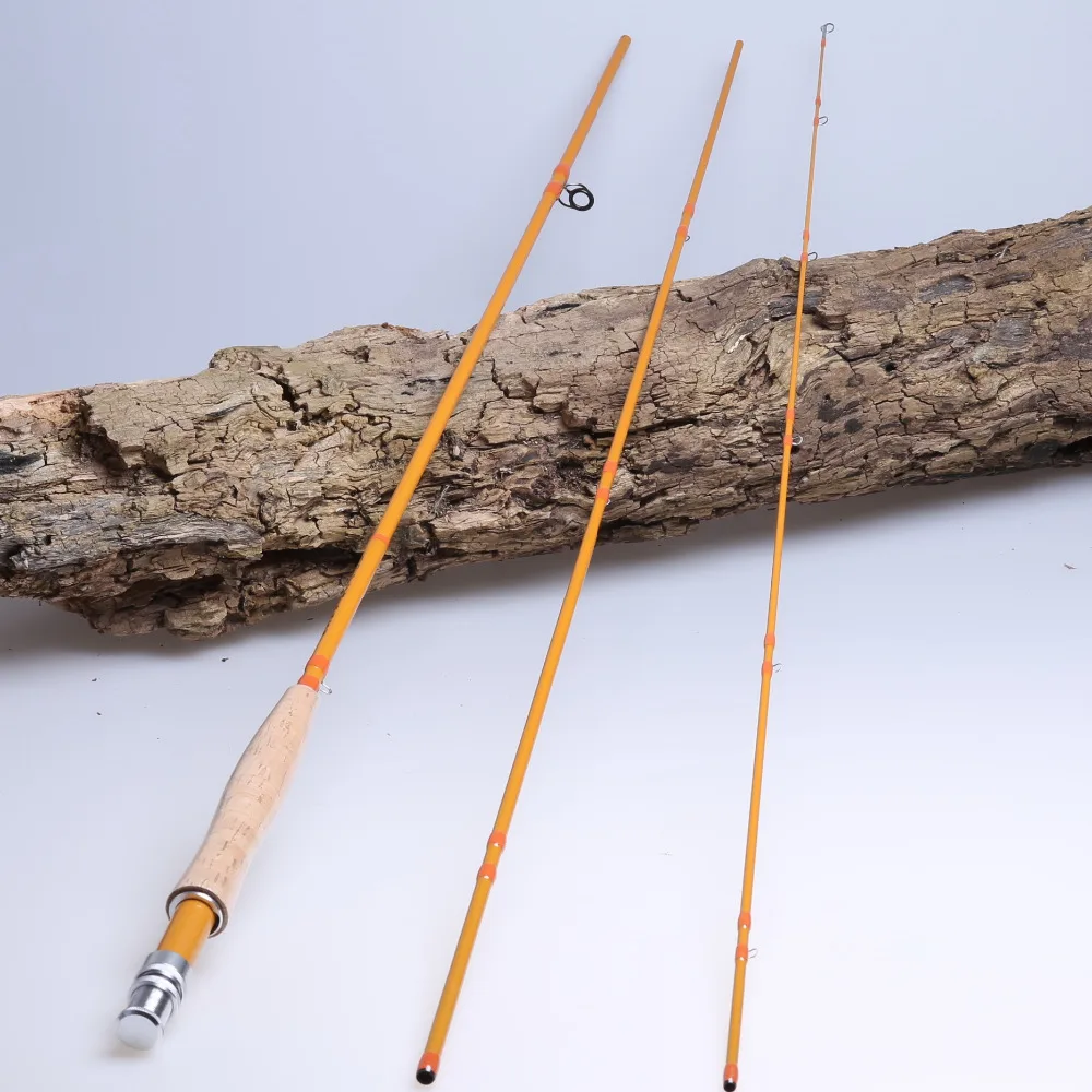 3 секции бамбуковый вид IM7 углеродная удочка для ловли нахлыстом 9 Ƌ #6 #|fishing rod|fly