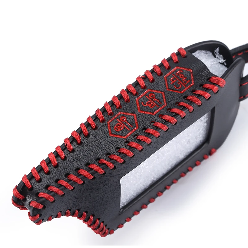 Goedkoop Nieuwe Lederen Sleutel Case voor Starline B9 B9 B91 B6 B61 A91 A61 V7 C9 LCD Vorm Van Hoge Kwaliteit Afstandsbediening Auto Alarm Cover