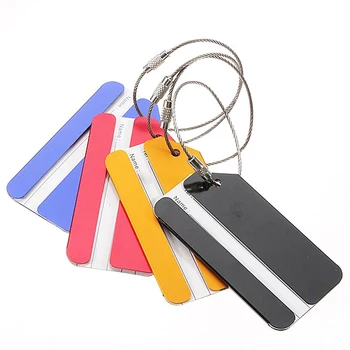 

Fashion Boutique 7pcs Metal Luggage Tag Suitcase Bag Travel Labels Accessories