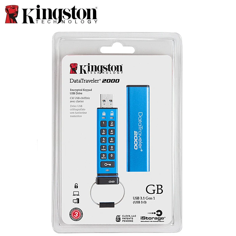 Kingston Pendrives Creativos 16gb Alphanumeric keypad Encrypted Disk on Key cle usb clef Memory Stick DT2000 Flash Drives 32gb (6)